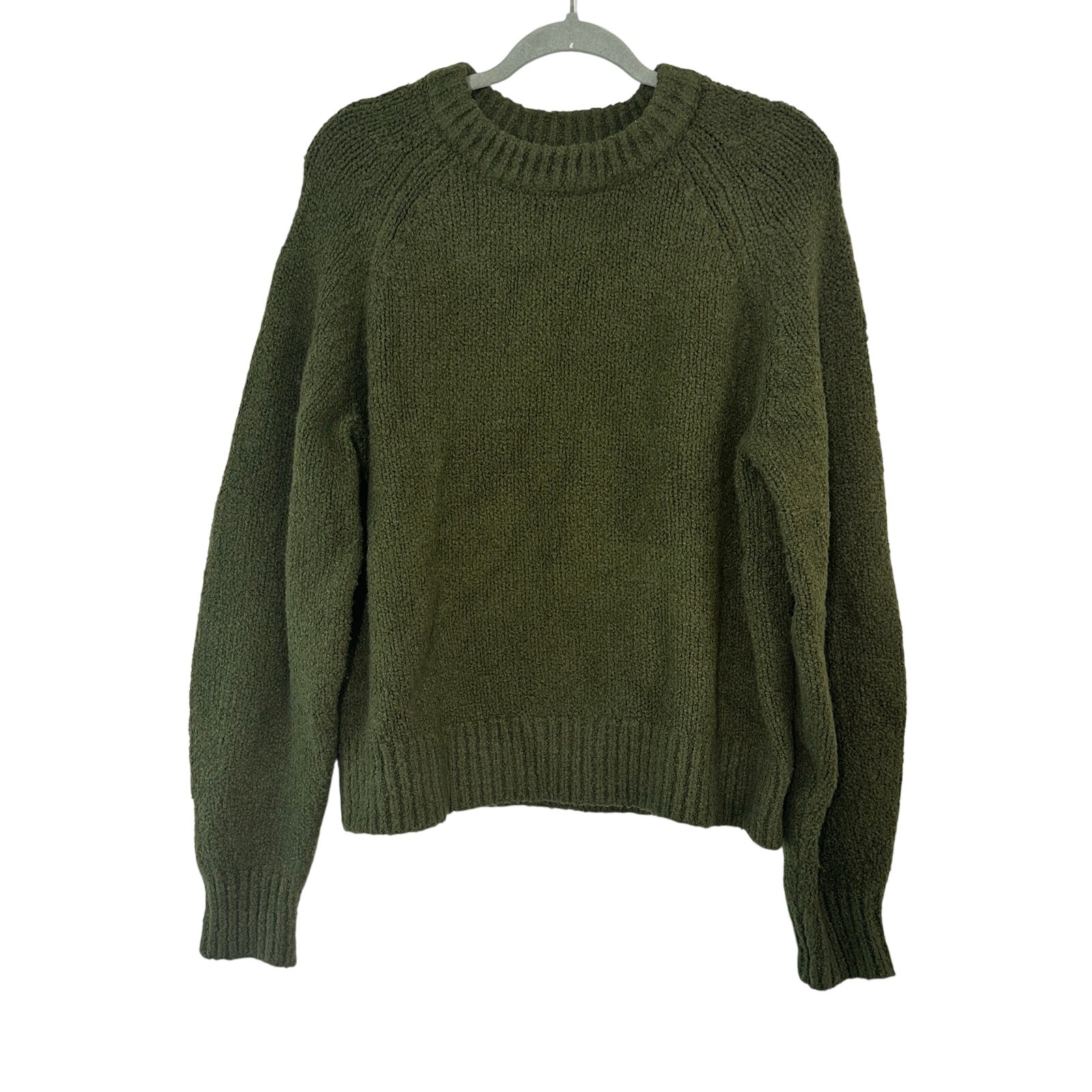 Banana Republic Boucle Pullover Sweater Bright Moss Green - Sz Medium - Nwt — image 2 of 6